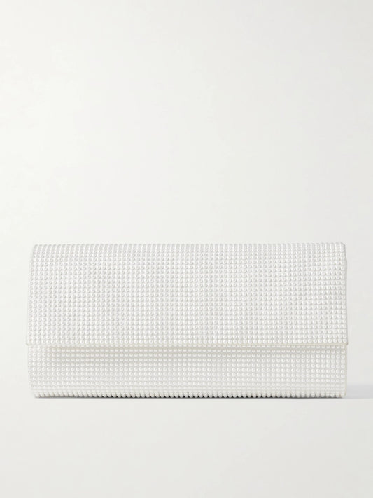 Judith Leiber Couture Perry Embellished Satin Clutch