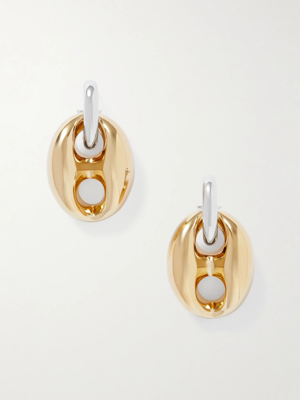 Xtra Eight Silver- And Gold-tone Earrings