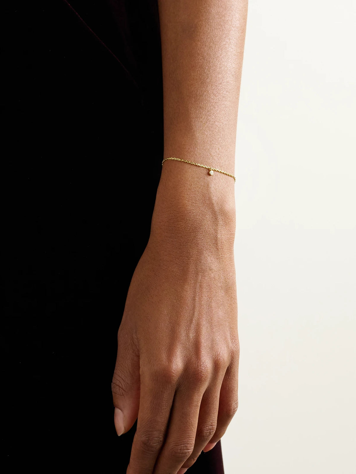 Image of Bracelets. Product name - My First De Beers Clea 18-karat Gold Diamond Bracelet in Multi colour by brand - De Beers London