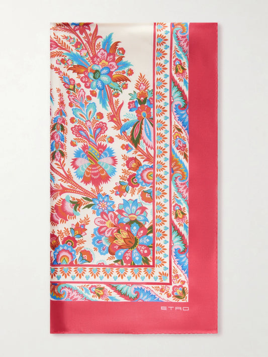 Norma Paisley-print Silk-twill Scarf