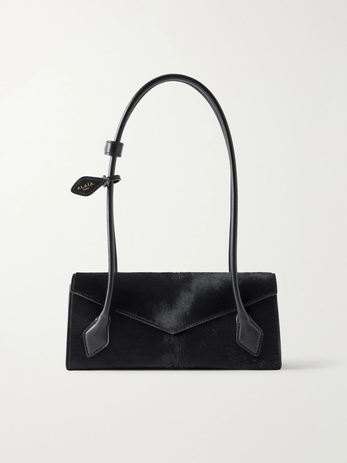 Alaïa Le Teckel Flap Small Leather-trimmed Calf Hair Shoulder Bag