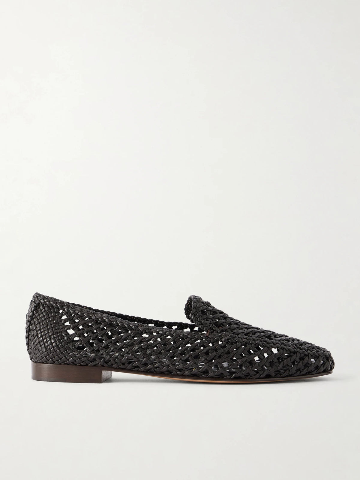 Woven Leather Loafers