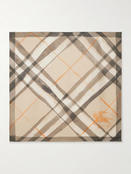 Burberry Printed Silk-twill Scarf