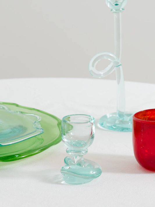 Image of Tableware. Product name - Recycled-glass Egg Cup in Clear colour by brand - Completedworks