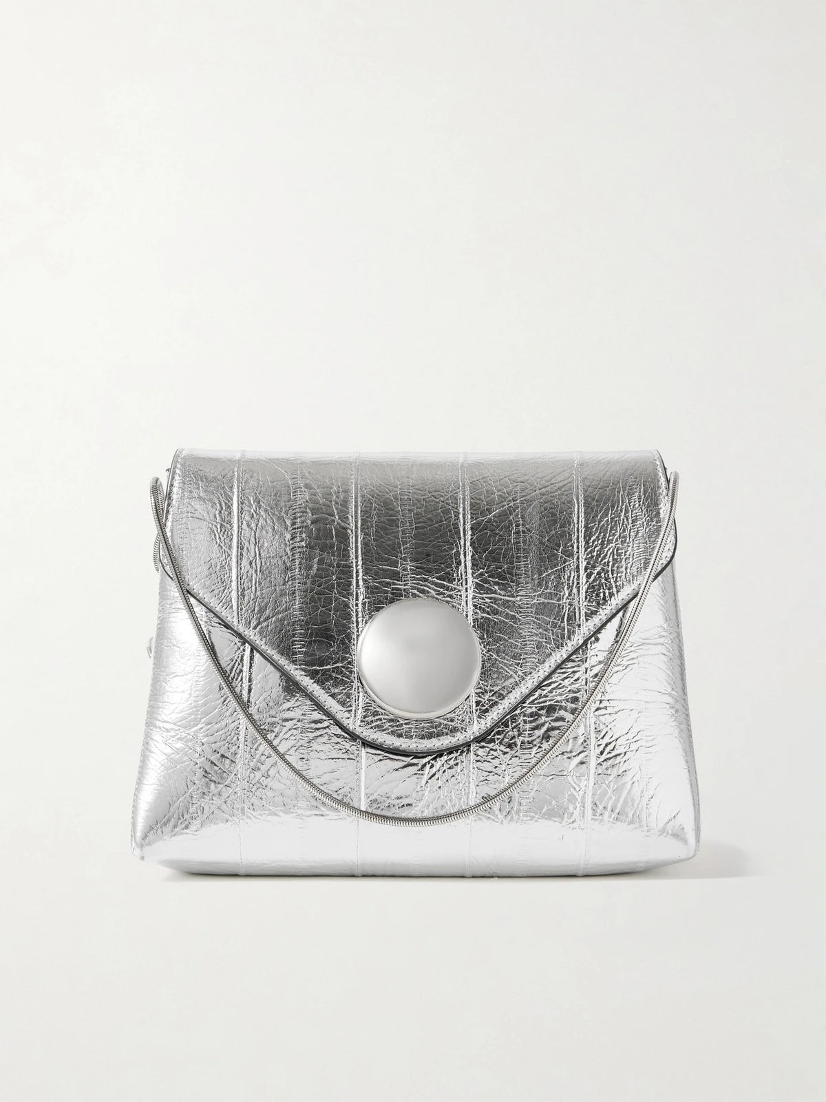 Bobbi Metallic Eel Shoulder Bag