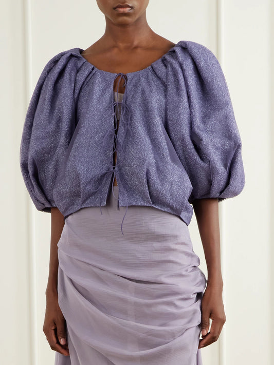 Pauline Dujancourt Lauren Printed Tulle Jacket
