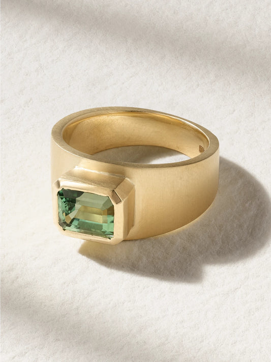 Gemmy Gem 18-karat Gold Tourmaline Ring