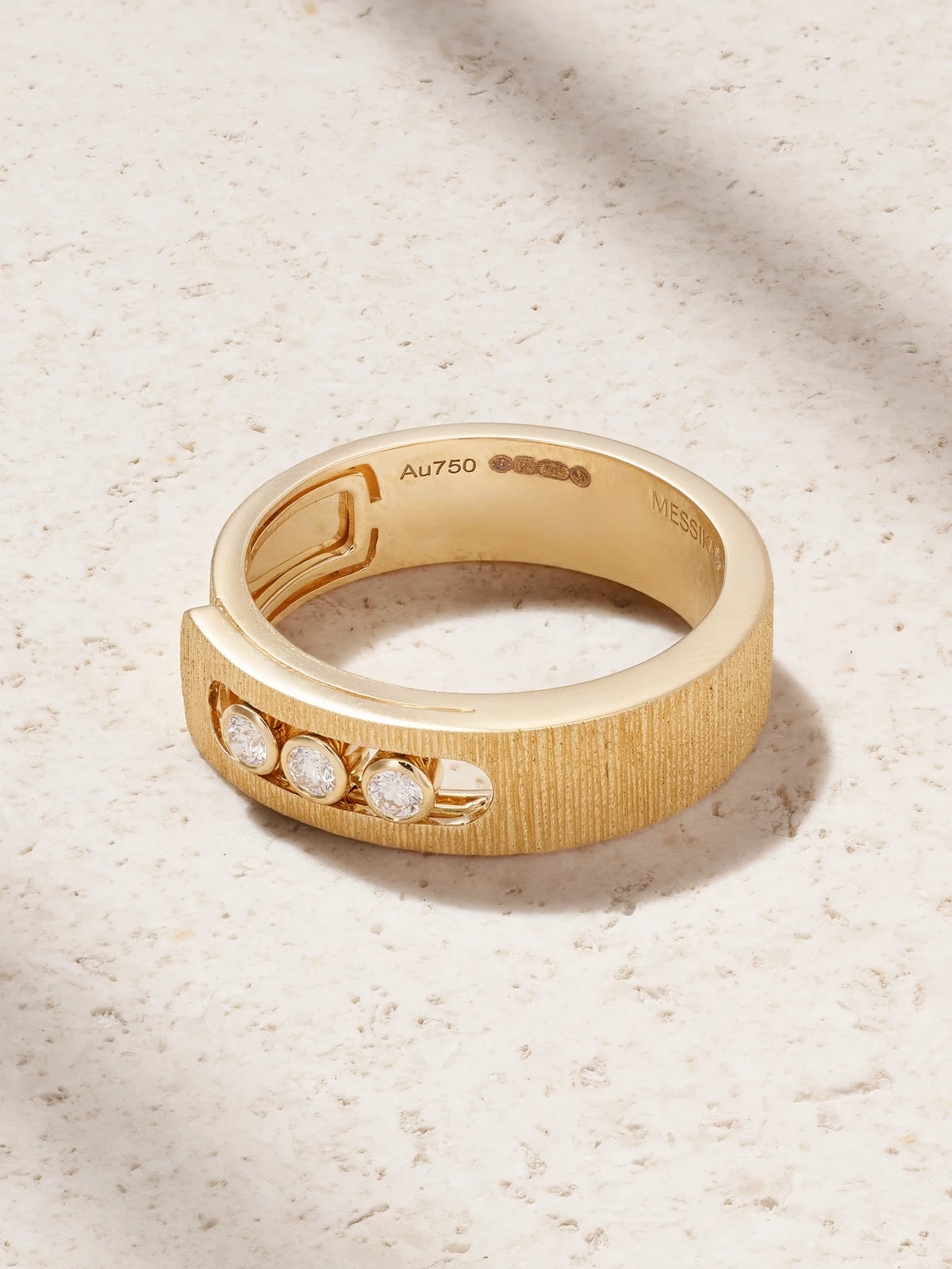 Move Noa Ciselé 18-karat Gold Diamond Ring