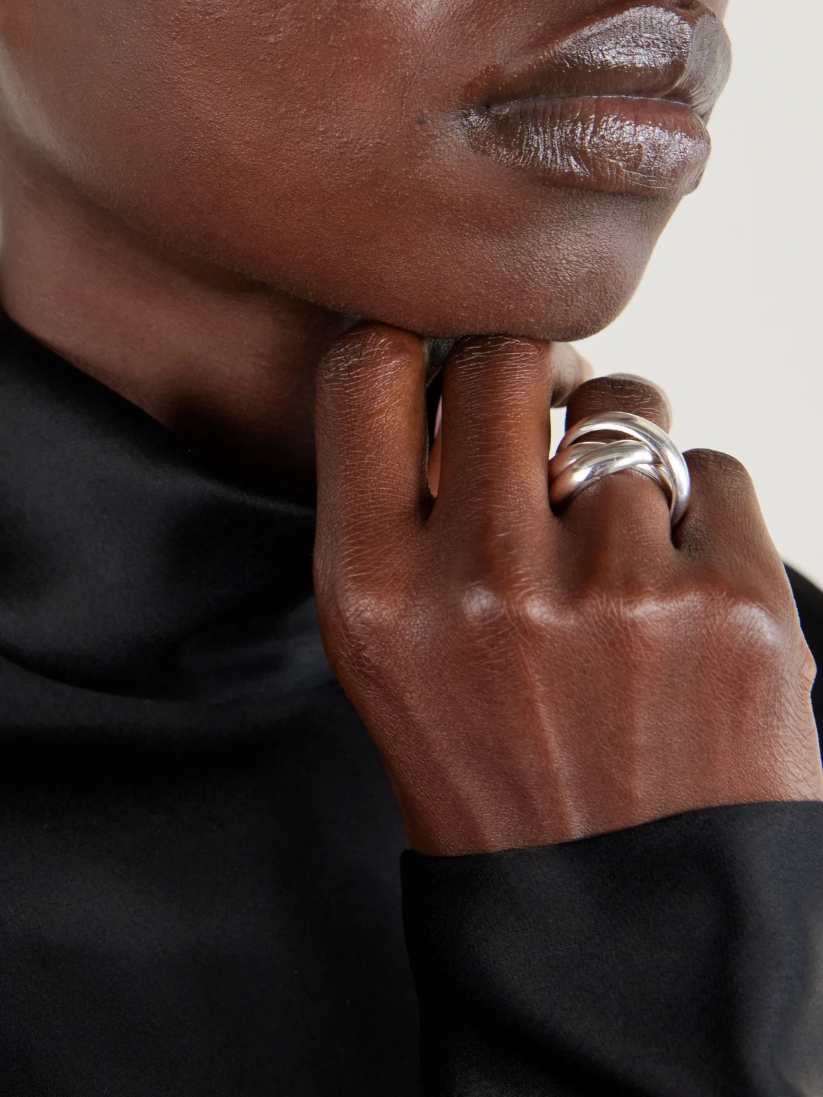 Image of Rings. Product name - The Sofie Silver Ring in Multi colour by brand - LIÉ STUDIO