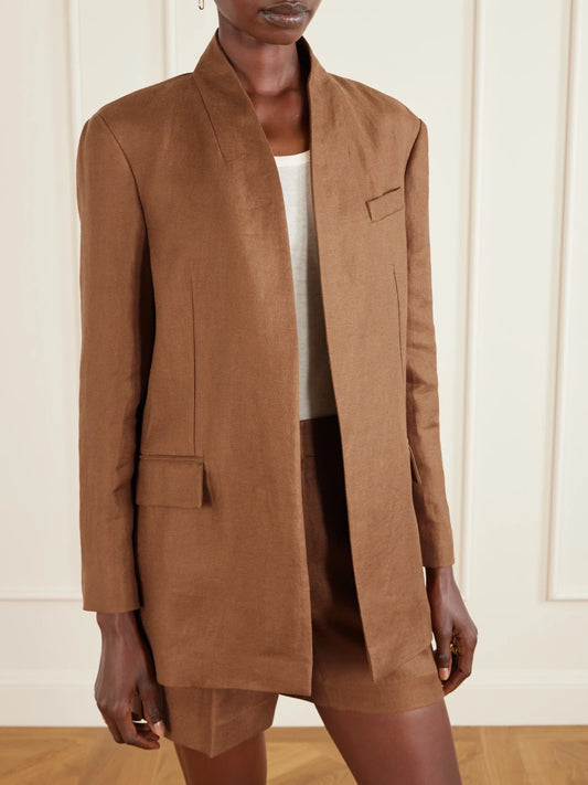 Linen-twill Blazer