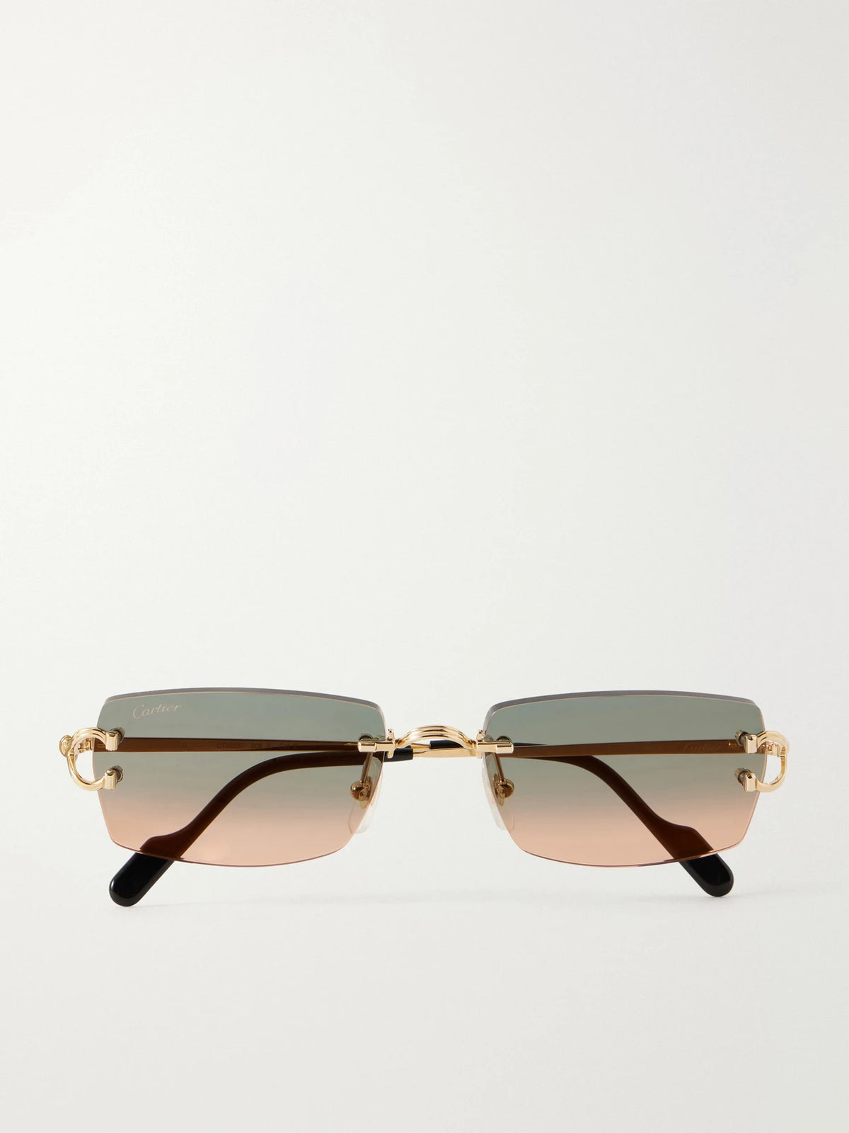 Squared-frame Metal Sunglasses