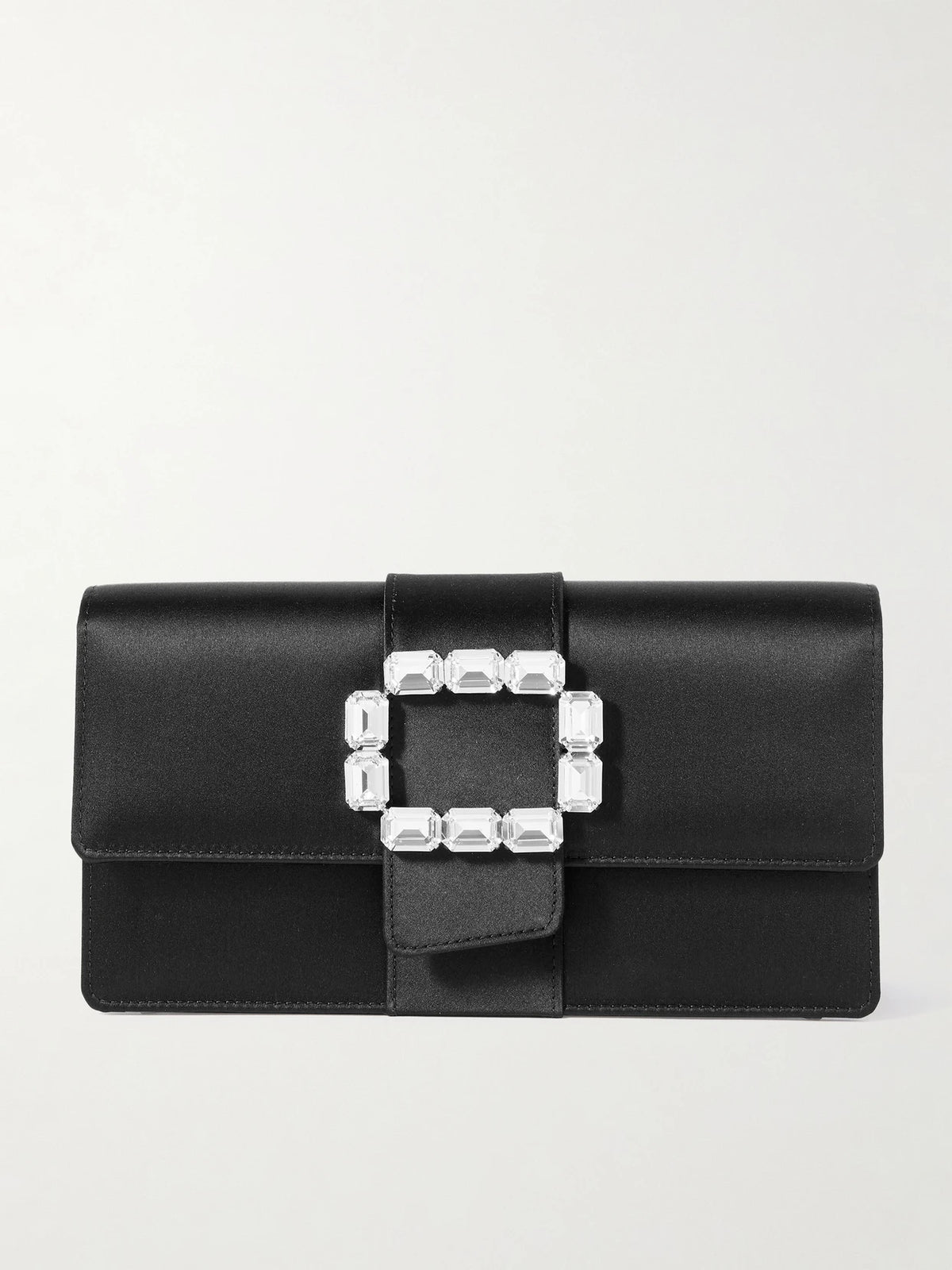 Maycapjou Crystal-embellished Satin Clutch