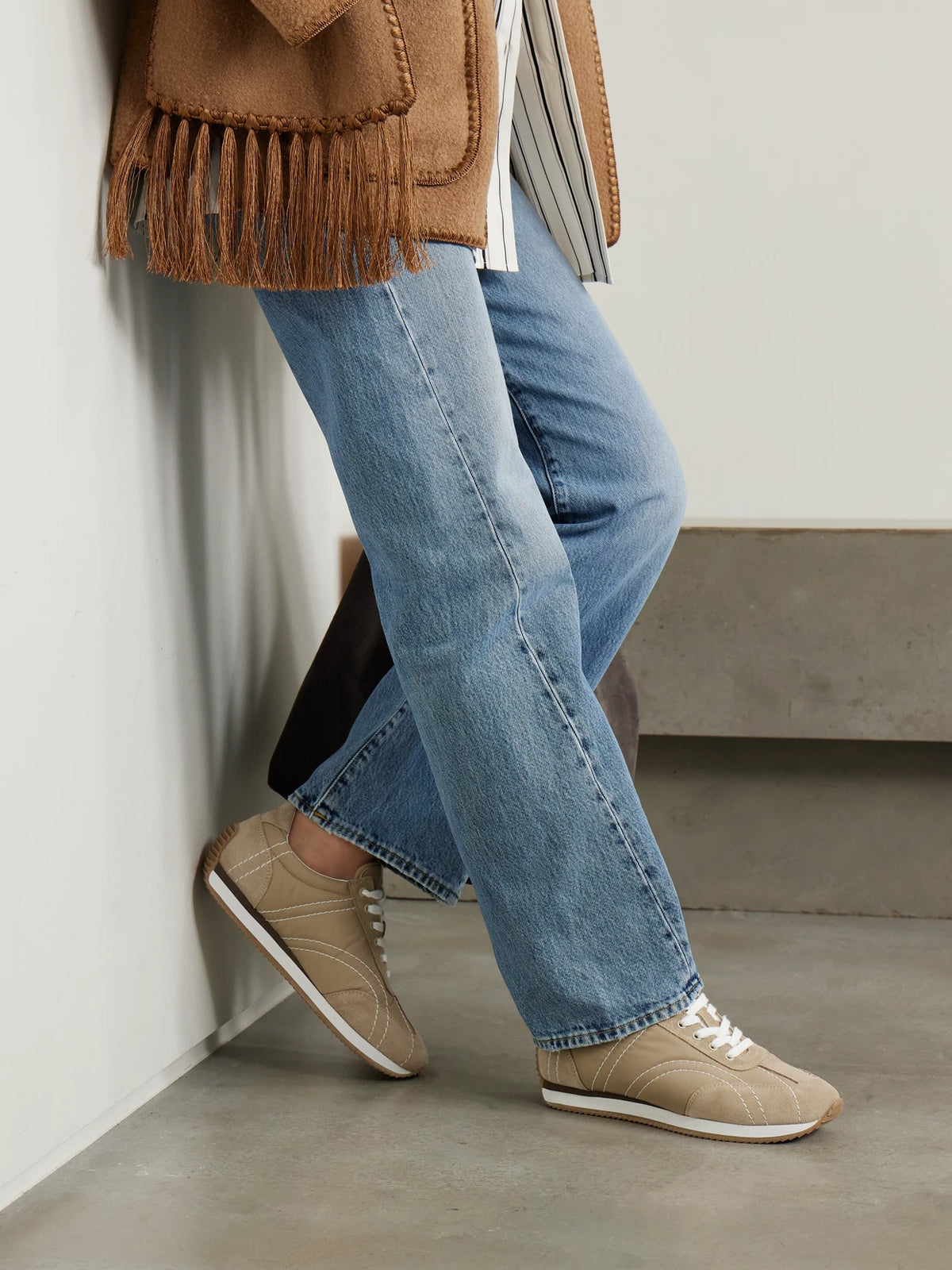The Sport Suede And Twill Sneakers
