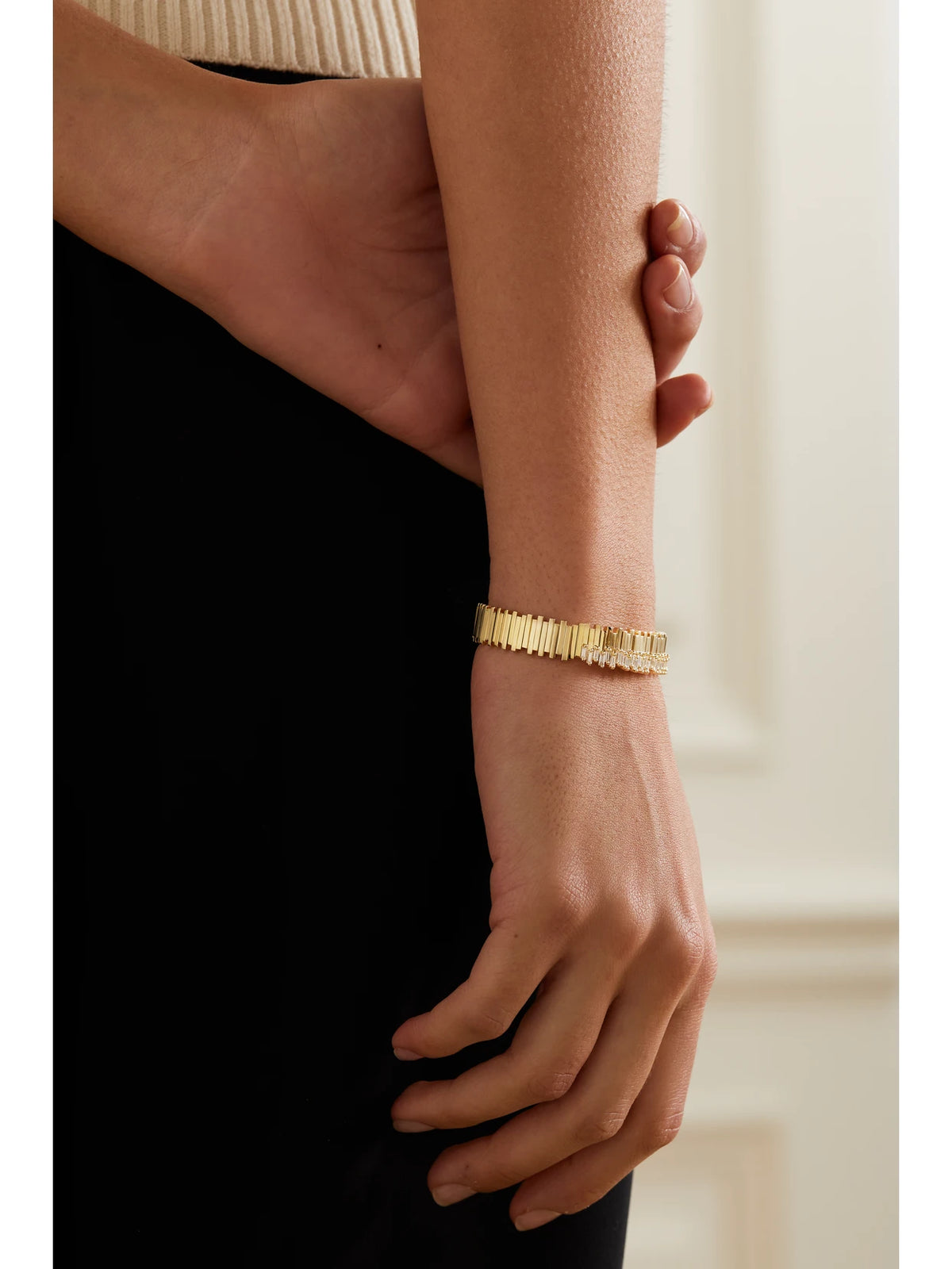 Image of Bracelets. Product name - 18-karat Gold Diamond Bracelet in Multi colour by brand - Suzanne Kalan