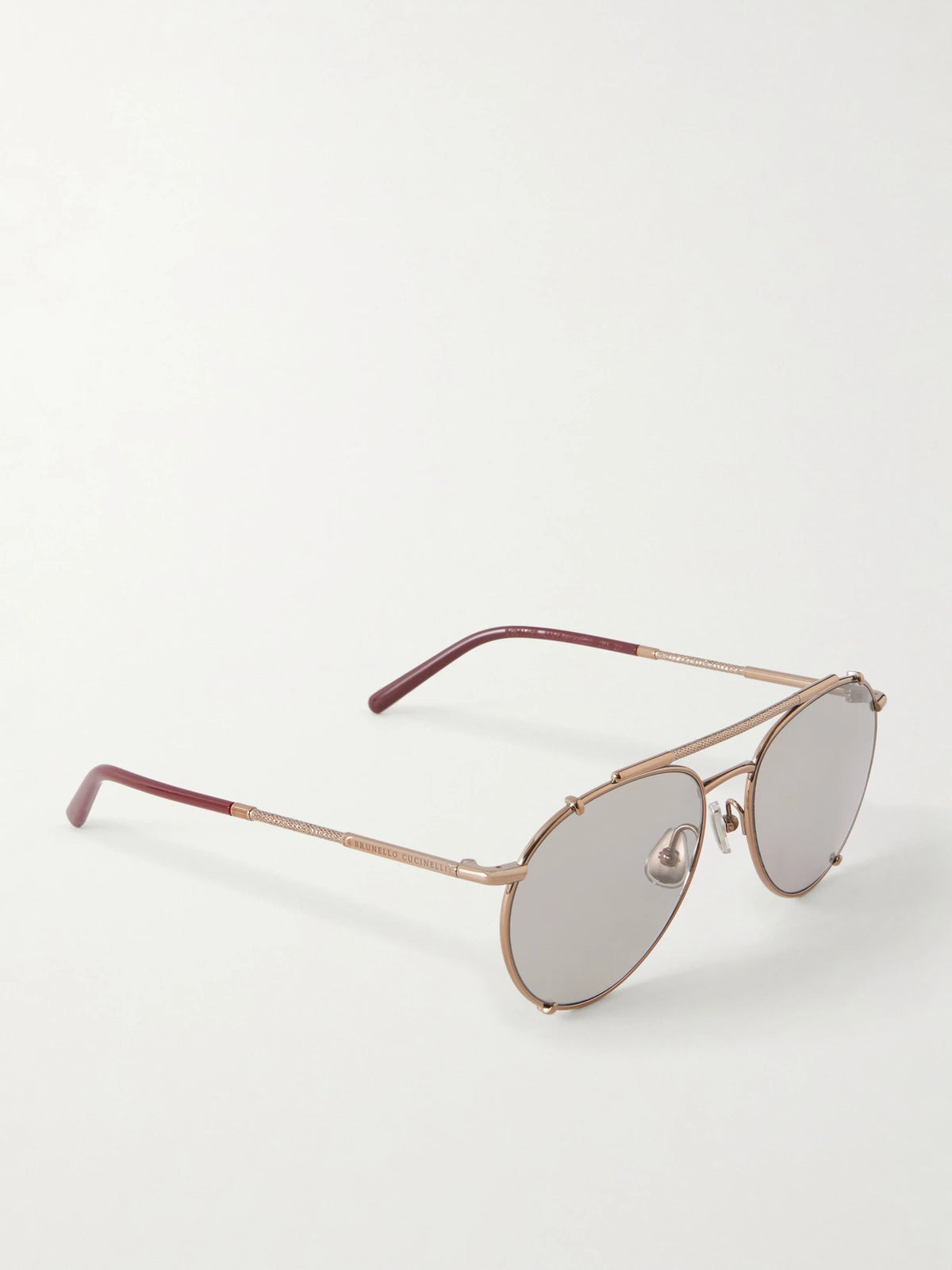 Aviator-style Titanium Sunglasses