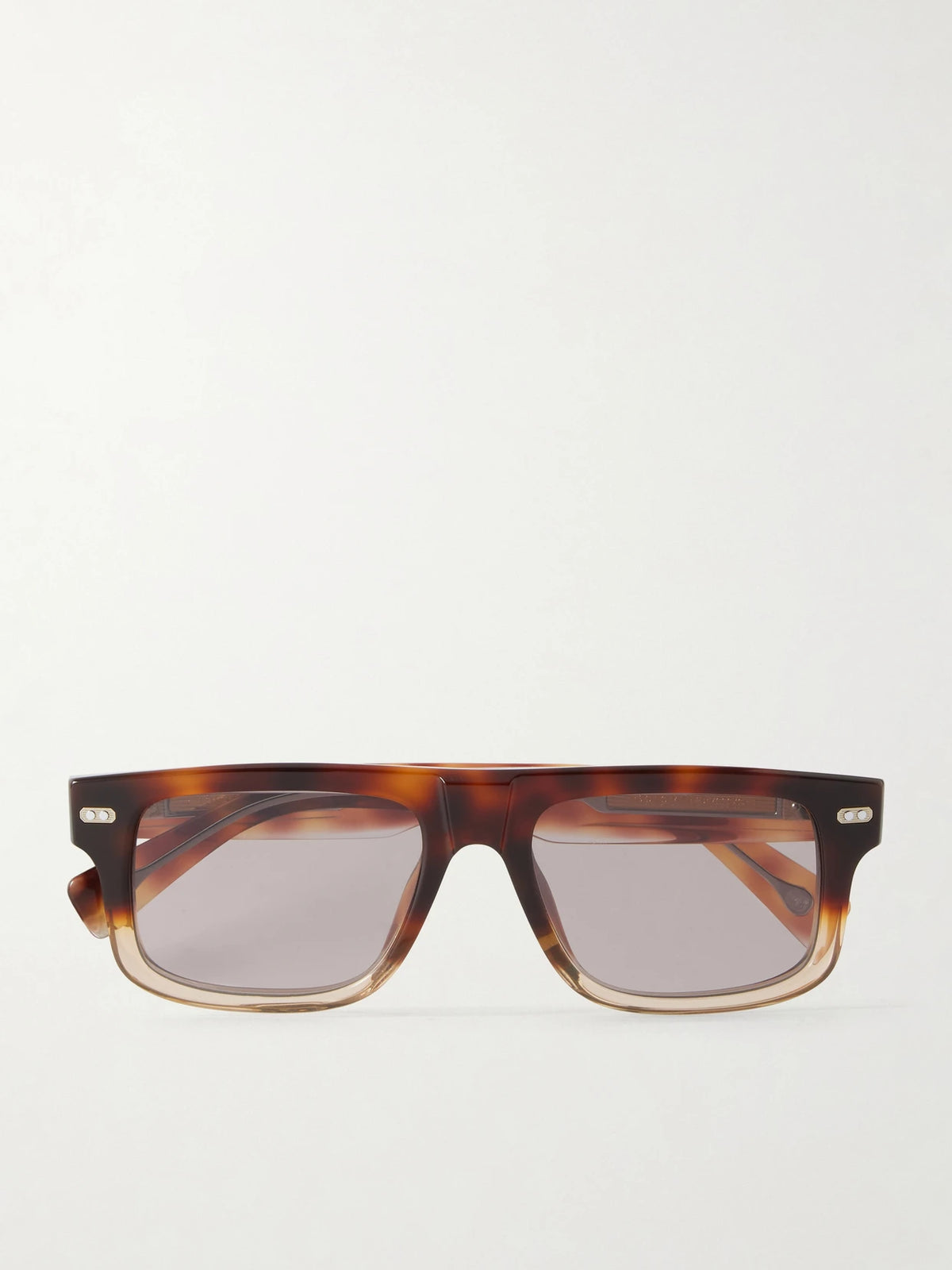 Aviator-style Tortoiseshell Acetate Sunglasses
