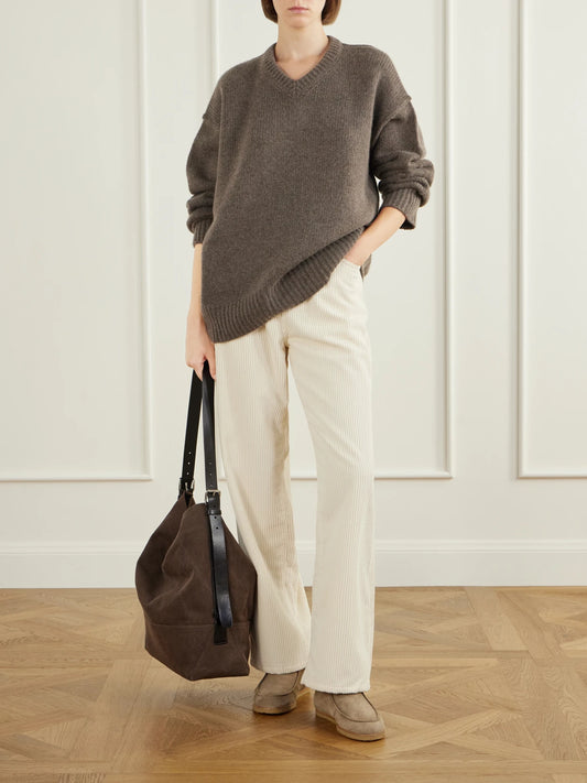 Image of Boots. Product name - 52 Shearling-trimmed Suede Ankle Boots in Light brown, Brown colour by brand - LEGRES