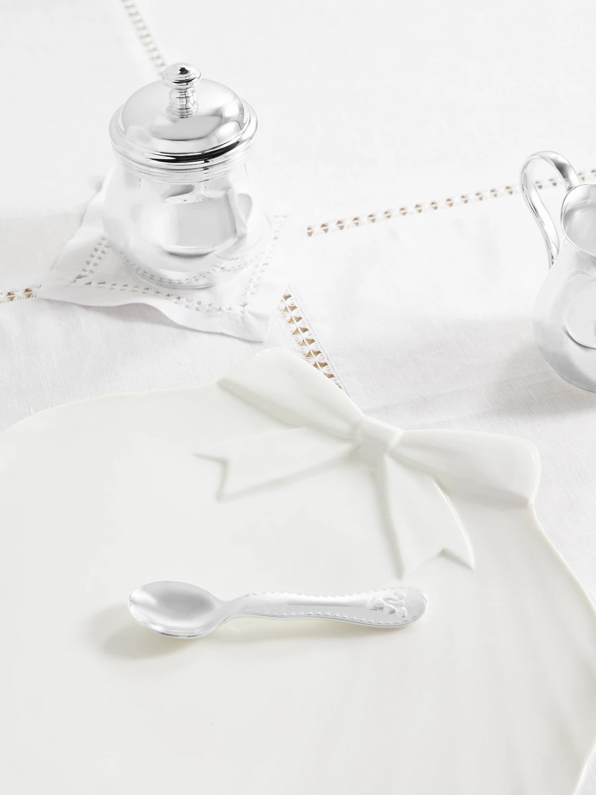 Image of Tableware. Product name - Charlie Bear Silver-plated Spoon in Multi colour by brand - Christofle