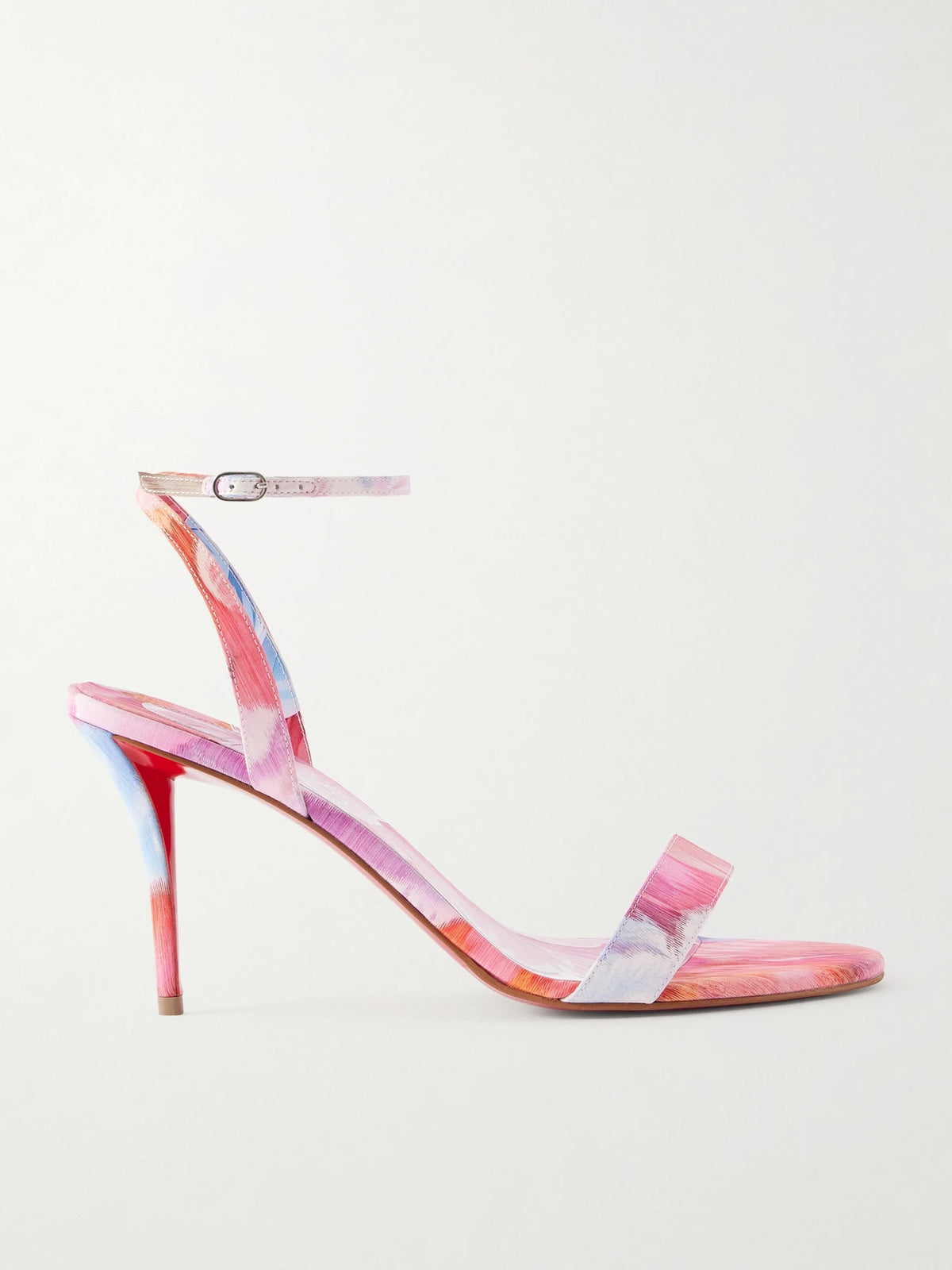 Miss Z 80 Floral-print Crepe De Chine Sandals