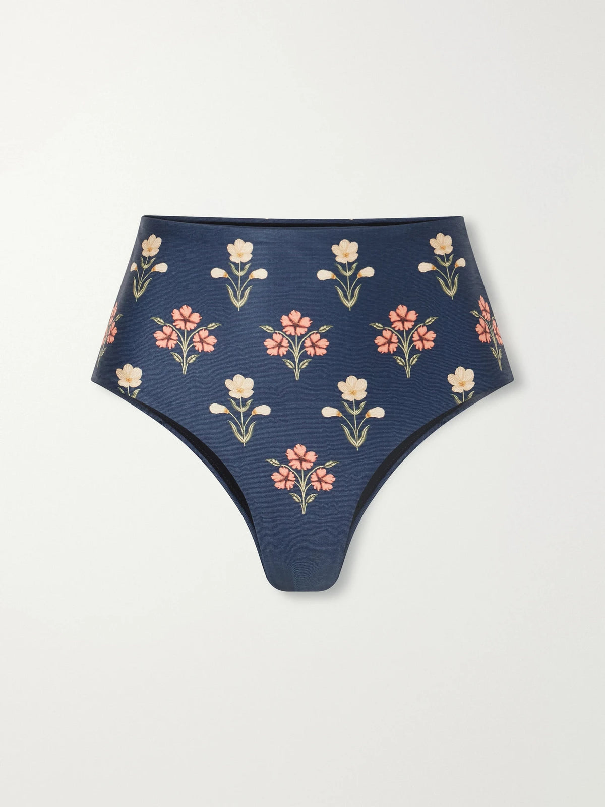 Agua by Agua Bendita Magenta Floral-print Bikini Briefs