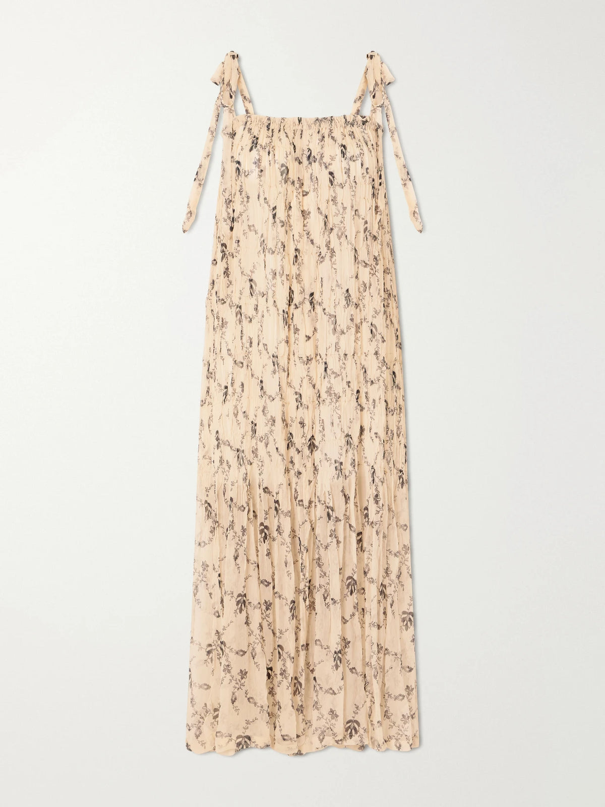 ALIX OF BOHEMIA Emrys Shadow Floral-print Gathered Midi Dress