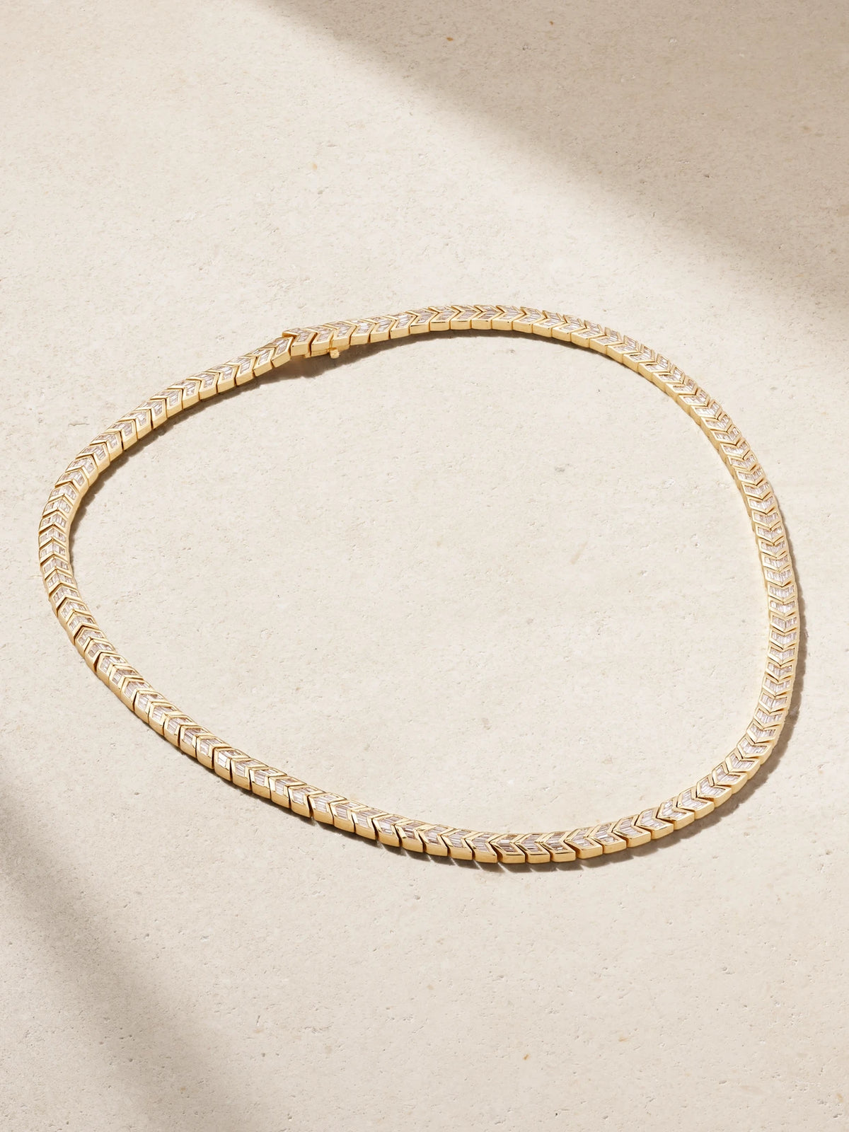 Arrow 18-karat Gold Diamond Choker