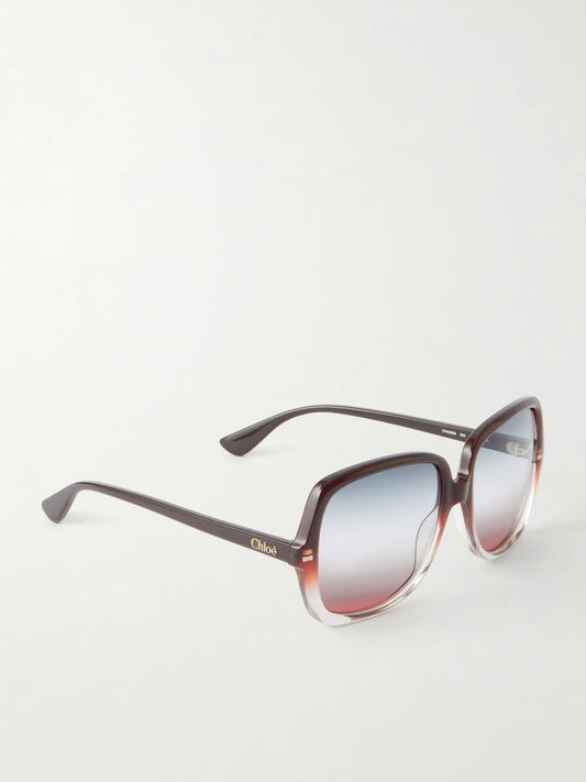 Chloé Salomé Aviator-style Recycled-acetate Sunglasses