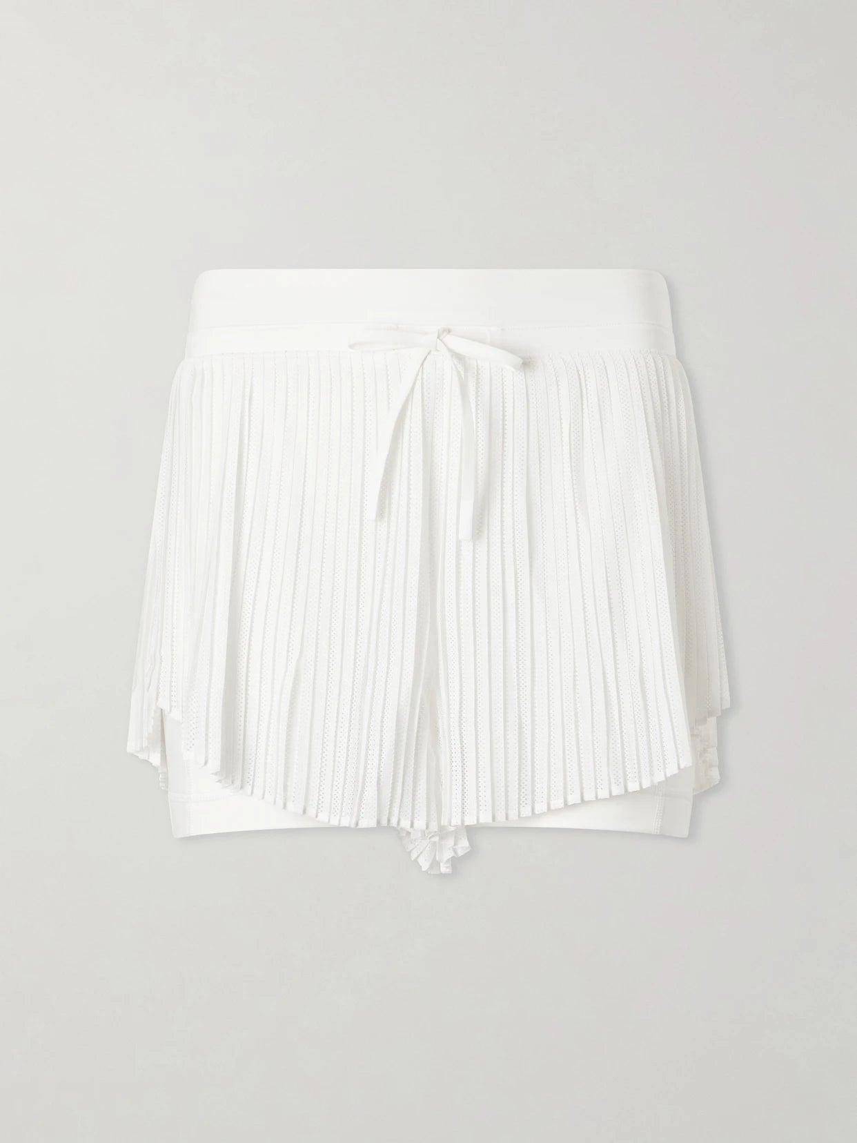 Pleated Mesh Tennis Shorts - 2"