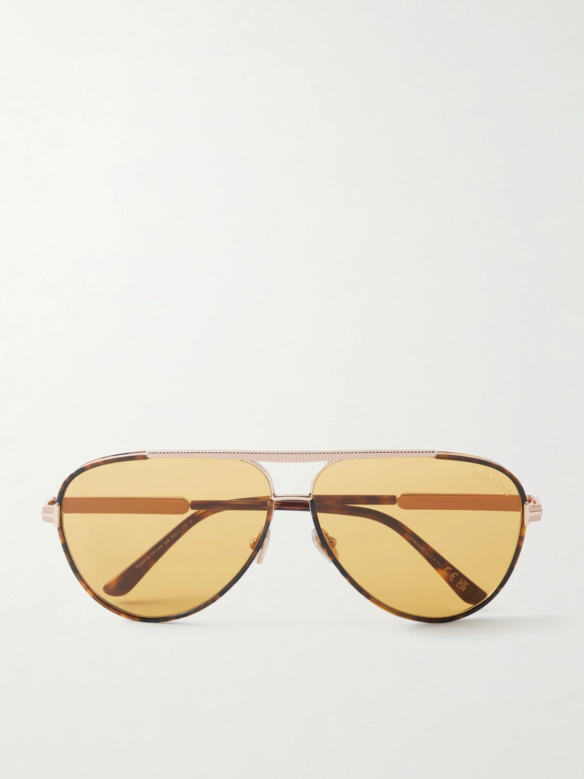 Rupert-02 Aviator-style Tortoiseshell And Metal Sunglasses