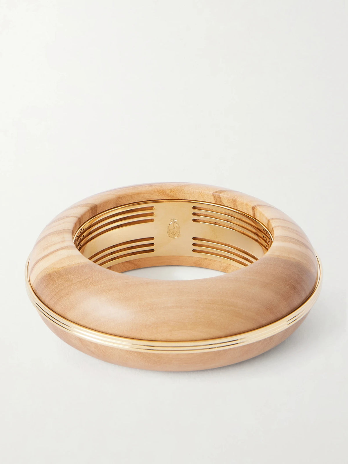 + Loulou De La Falaise Lucie Gold-tone Wood Bangle