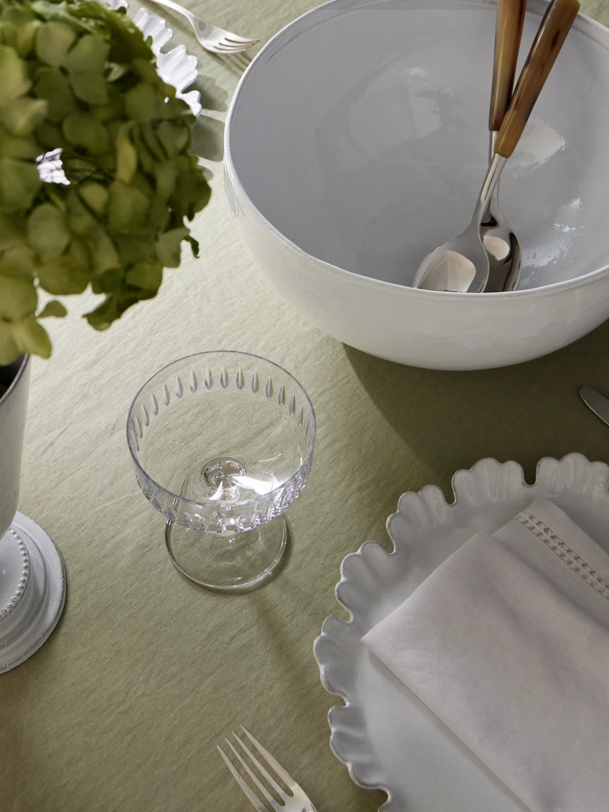 Image of Tableware. Product name - Simple Large Ceramic Salad Bowl in White colour by brand - Astier De Villatte