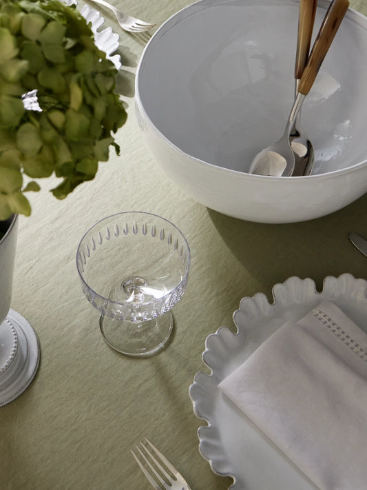 Image of Tableware. Product name - Simple Large Ceramic Salad Bowl in White colour by brand - Astier De Villatte