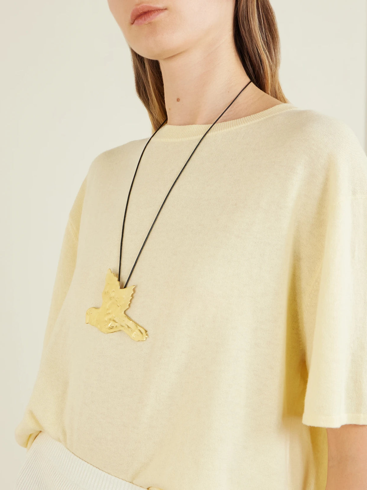 Image of Necklaces. Product name - Siren Gold-plated Cord Necklace in Multi colour by brand - YSSO