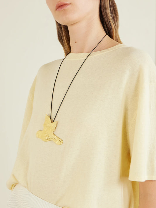 Image of Necklaces. Product name - Siren Gold-plated Cord Necklace in Multi colour by brand - YSSO