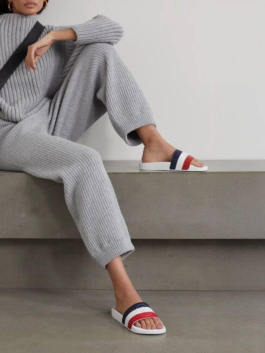 Striped Rubber Slides