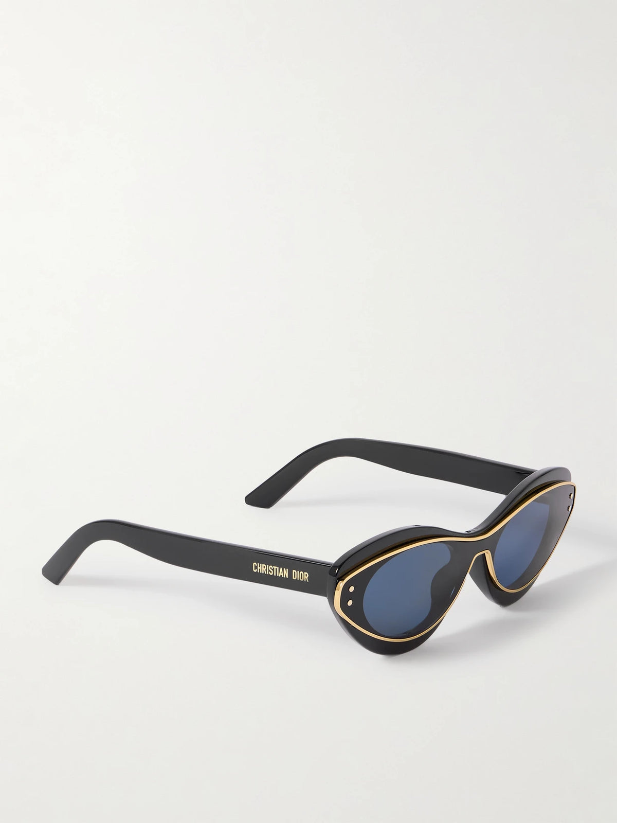 Diormeteor B1i Gold-tone And Acetate Cat-eye Sunglasses