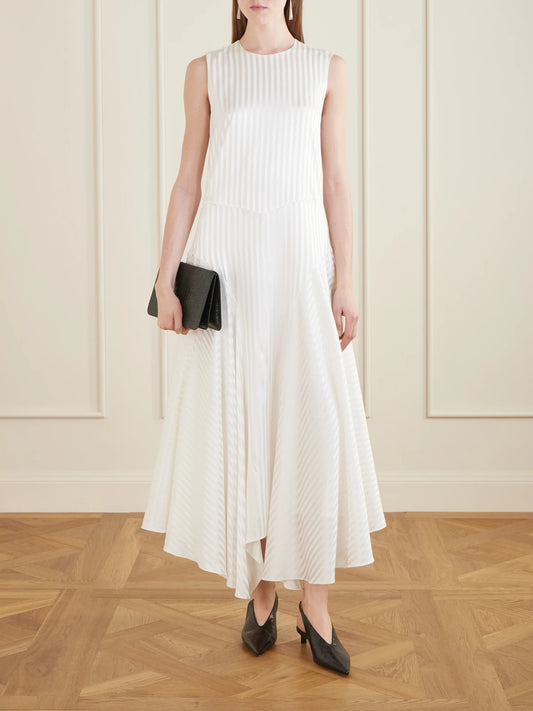 Threefold Croco-embossed Leather Clutch