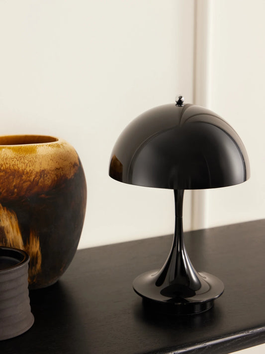 Image of Decor. Product name - Panthella 160 Portable Table Lamp in Multi colour by brand - Louis Poulsen