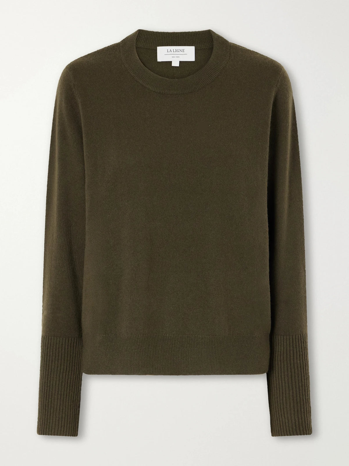 La Ligne Solid Lean Lines Cashmere Sweater