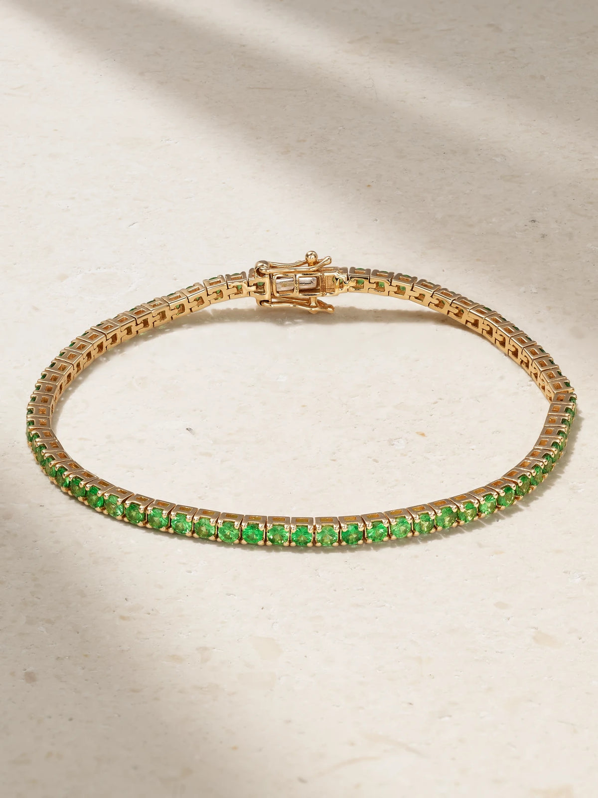 14-karat Gold Tsavorite Tennis Bracelet