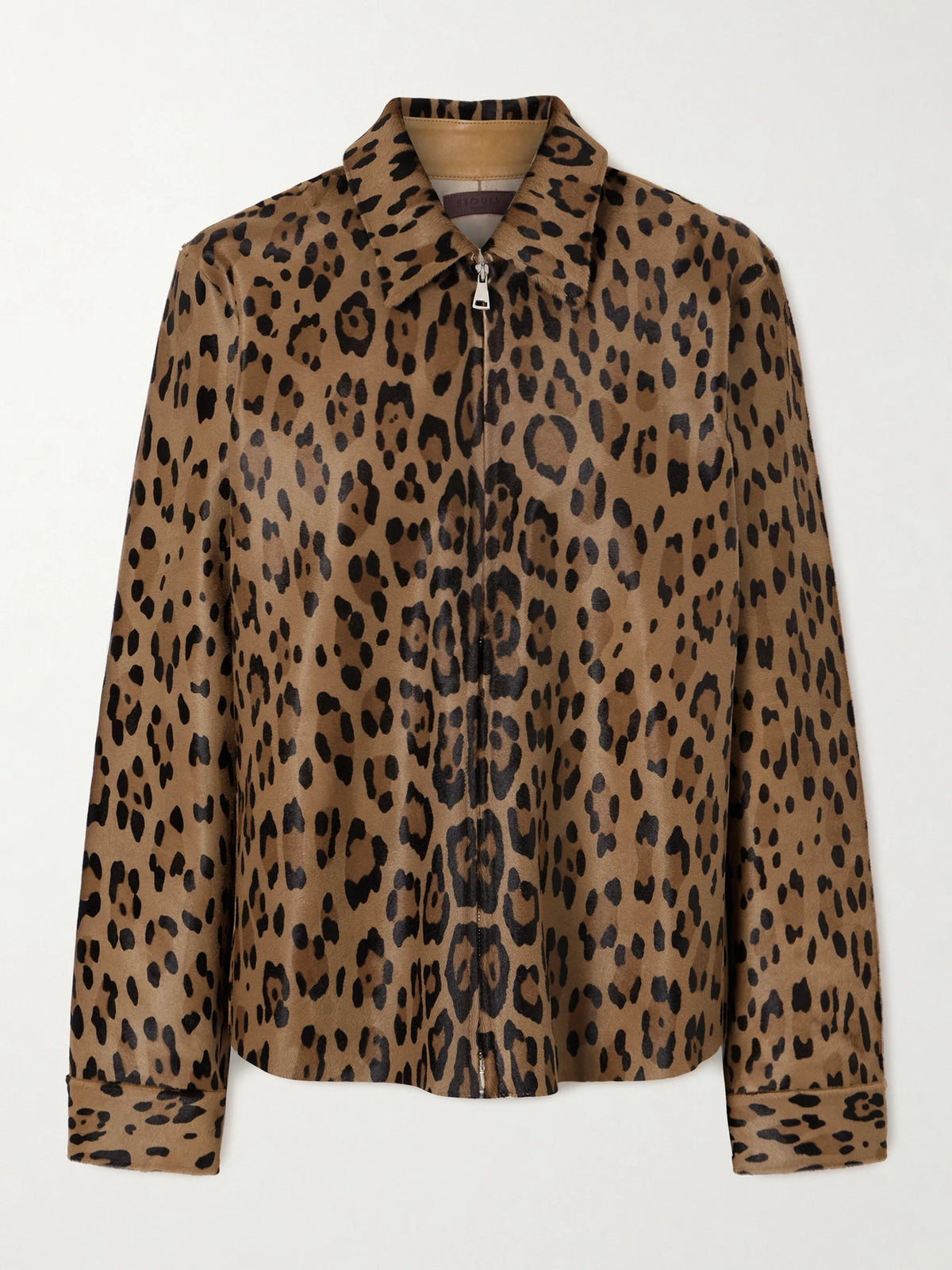 STOULS Huston Leopard-print Calf Hair Jacket