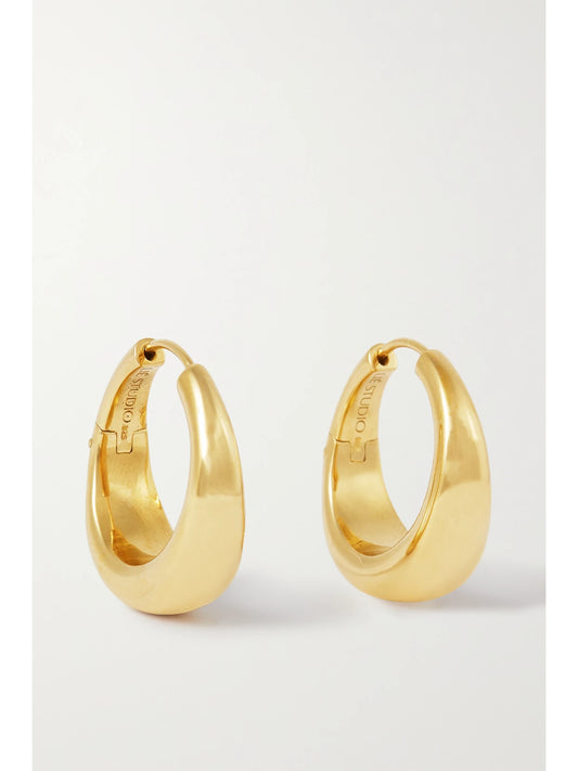 The Andrea Gold-plated Hoop Earrings