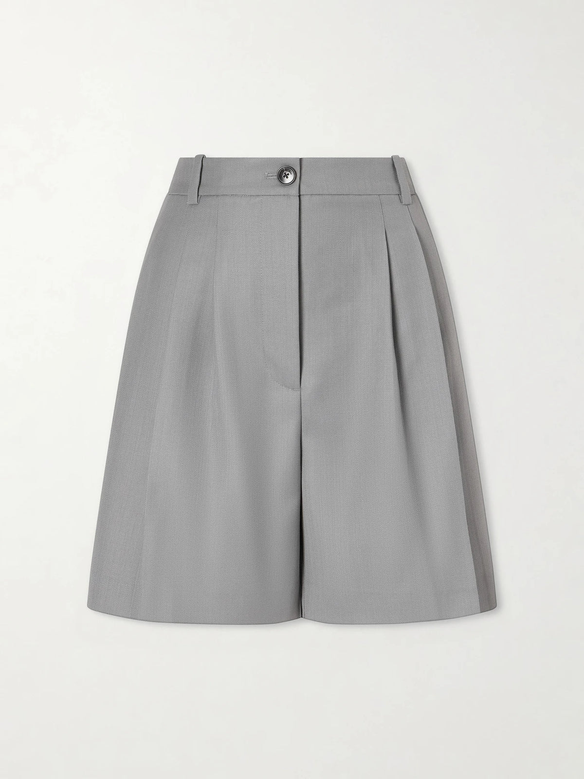 Brice Pleated Wool-blend Shorts