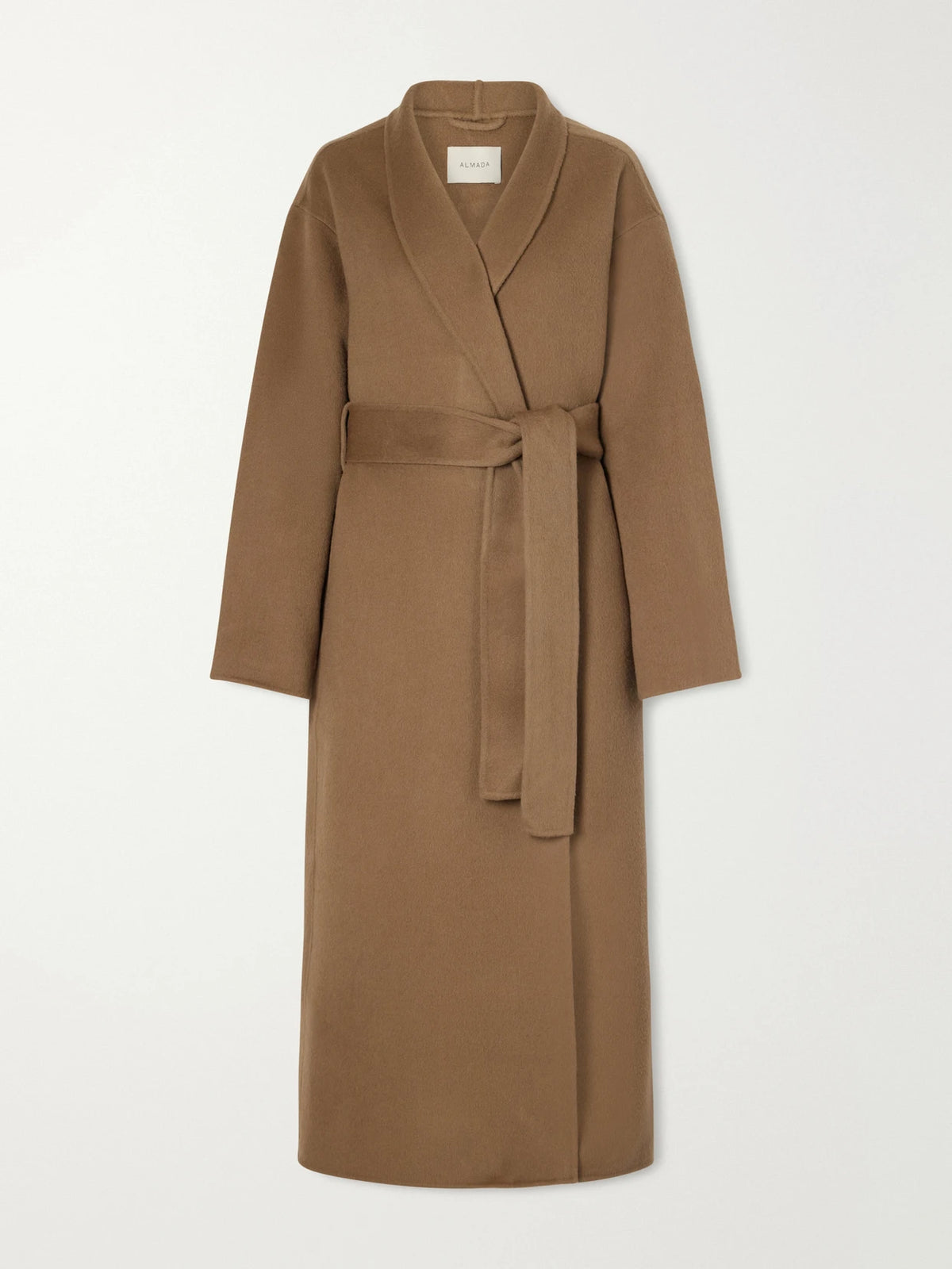 Almada Mara Belted Brushed Wool-felt Coat