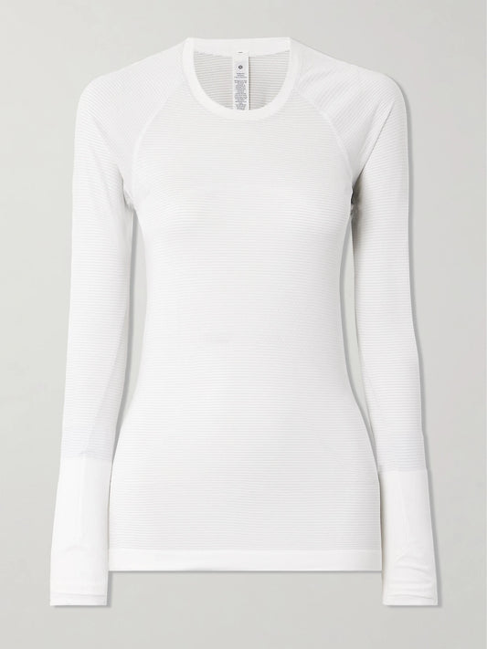 Image of Electronics Accessories. Product name - Swiftly Tech 2.0 Stretch Top in White colour by brand - lululemon