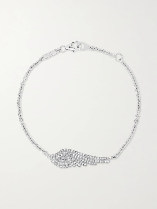 Wings Classic 18-karat White Gold Diamond Bracelet