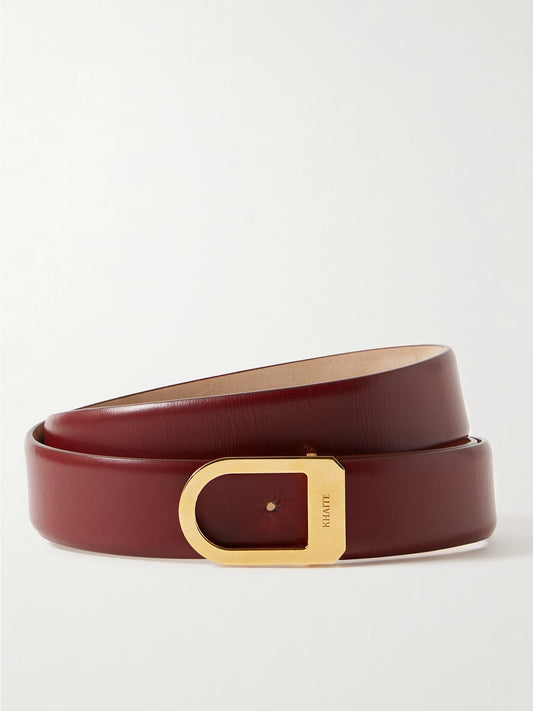KHAITE Saddle Leather Belt
