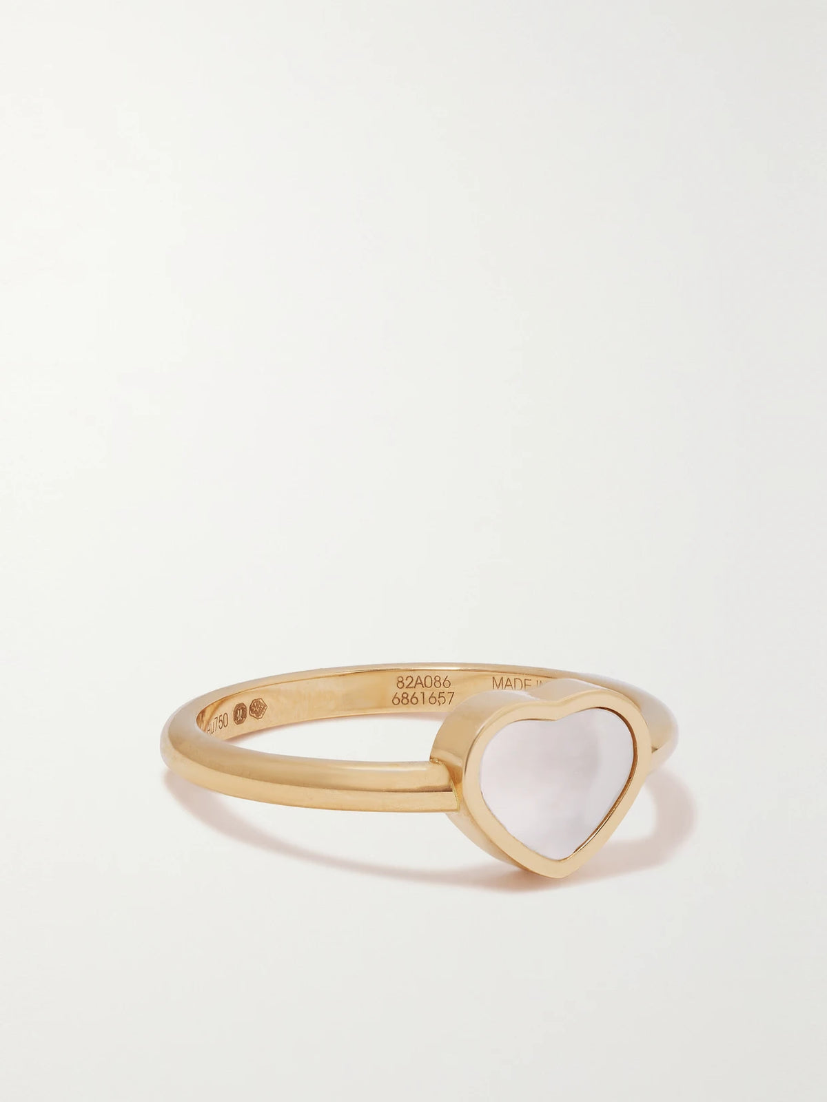 My Happy Hearts 18-karat Rose Gold Mother-of-pearl Ring