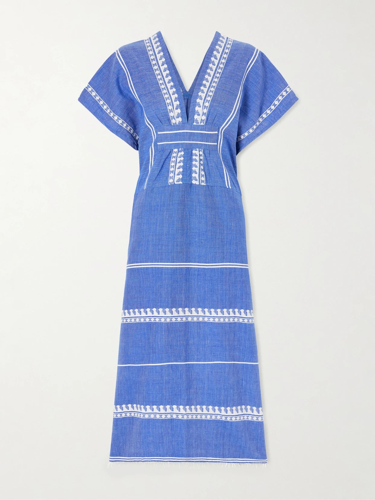 Gasira Embroidered Cotton Midi Dress