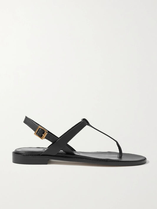Hata Leather Slingback Sandals